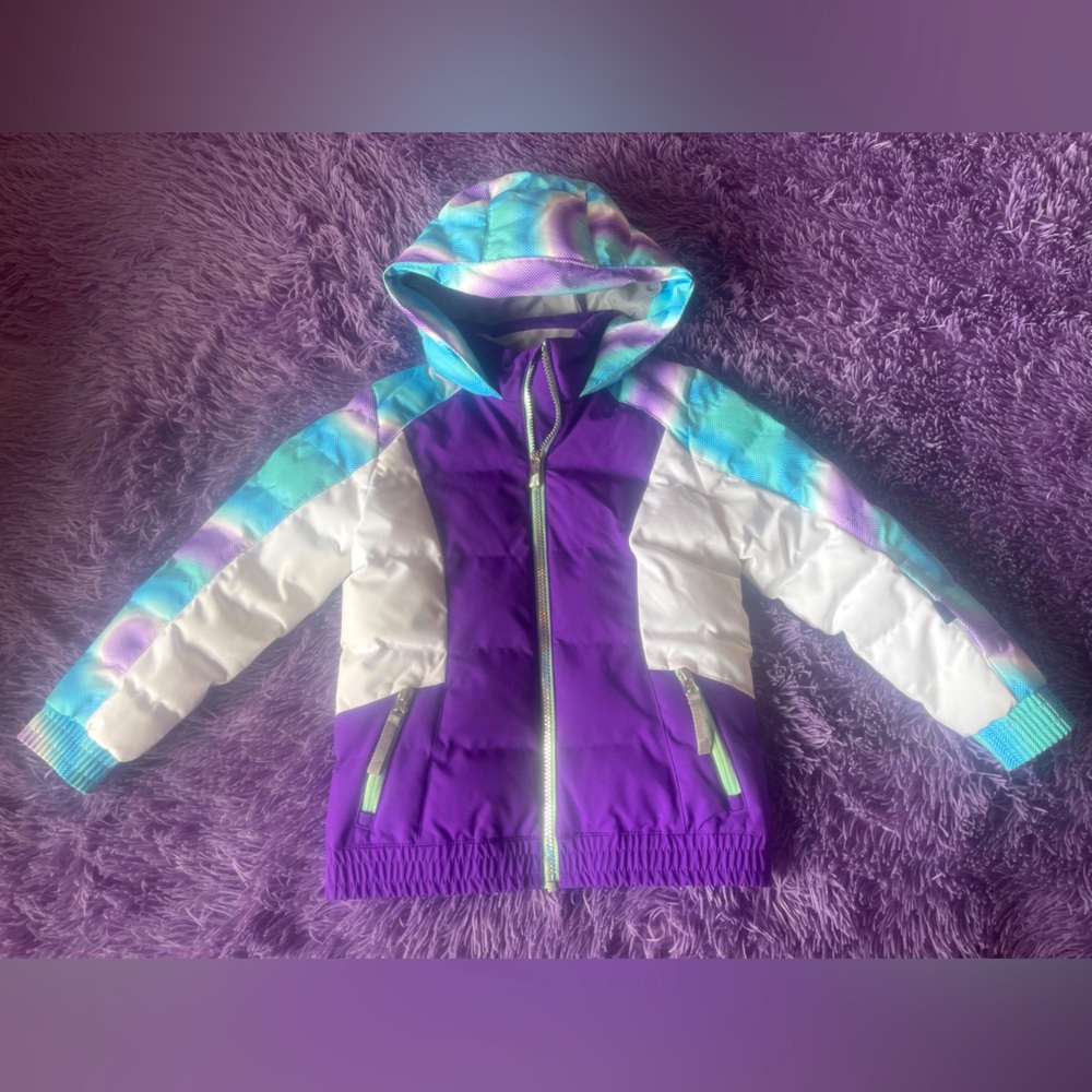 Girls Hooded Spyder Ski Jacket